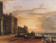 Paul Sandby Munn windsor castle,north terrace oil painting artist